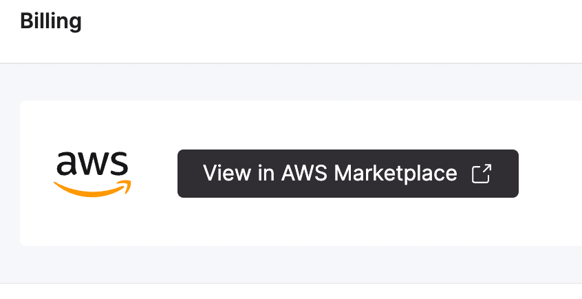 Просмотр биллинга AWS Marketplace в ClickHouse Cloud